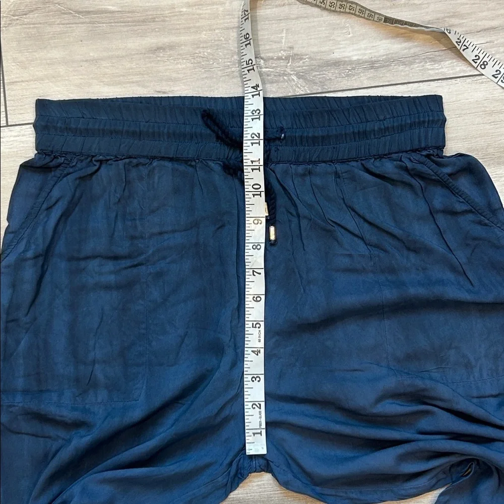 Novica navy blue polyester jogger pants size small